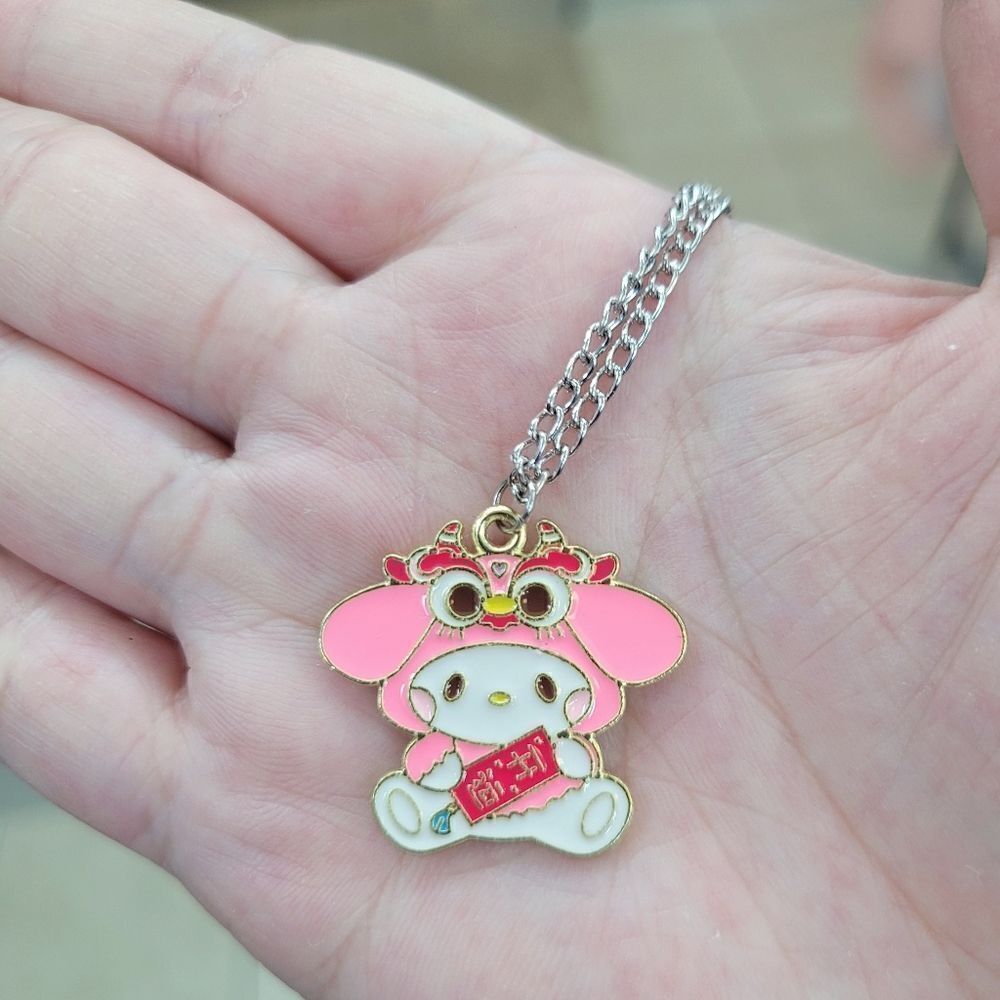 Brand New My Melody Pink Lucky Silver Necklace